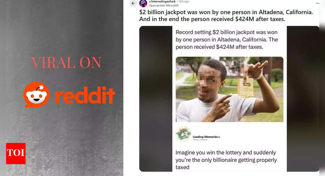 Viral on Reddit: Did $2billion jackpot winner Edwin Castro from Altadena, California only receive $424 million after taxes?