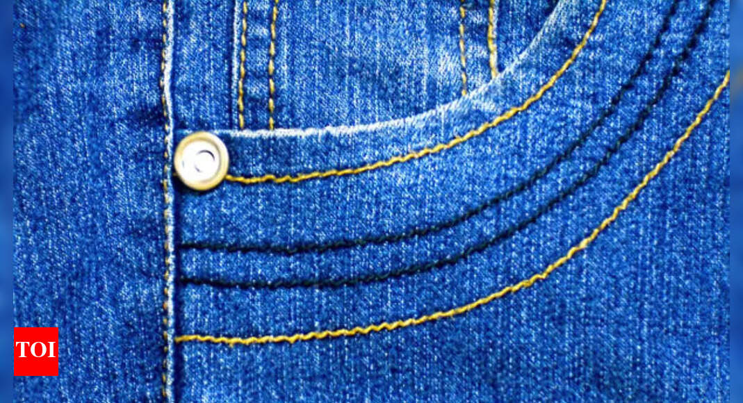 Why do most jeans have yellow stitching?