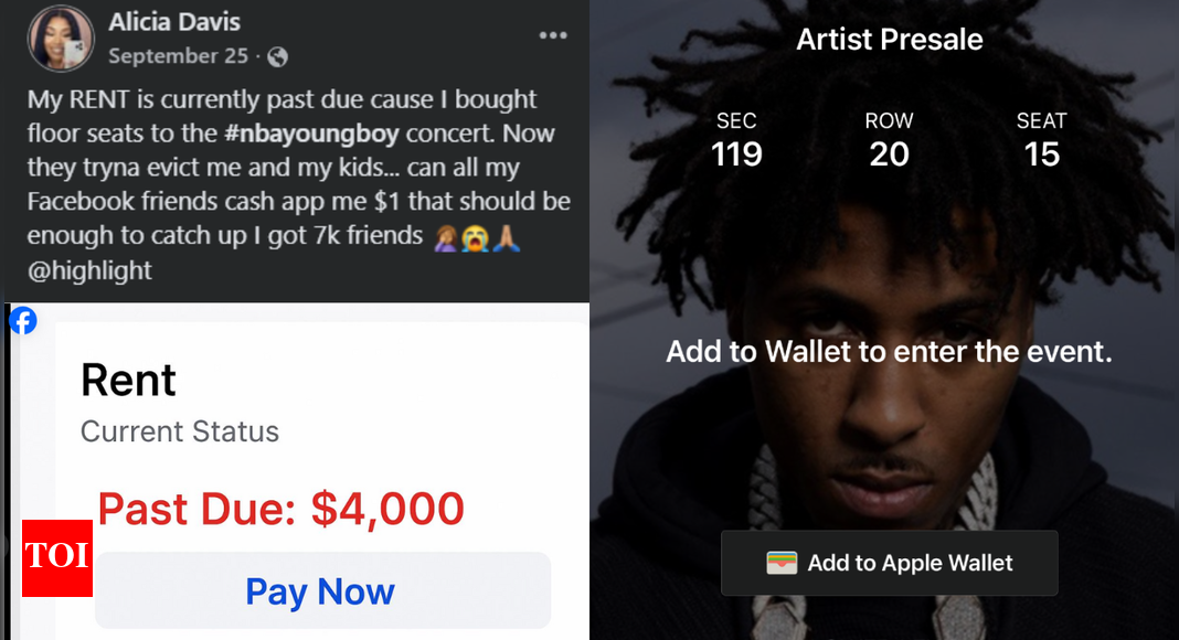 Woman blows $4,000 rent on NBA YoungBoy floor tickets and begs Facebook friends for $1 each