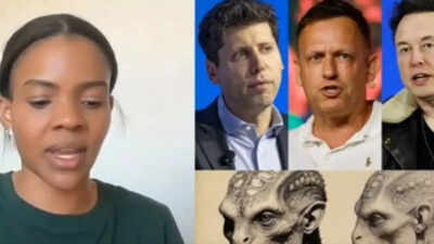 Candace Owens says she's certain that Elon Musk, Sam Altman and Peter Thiel are not human.  Candace's latest conspiracy theory is Elon Musk, Sam Altman, Peter Thiel are not human; 'Something in their eyes'