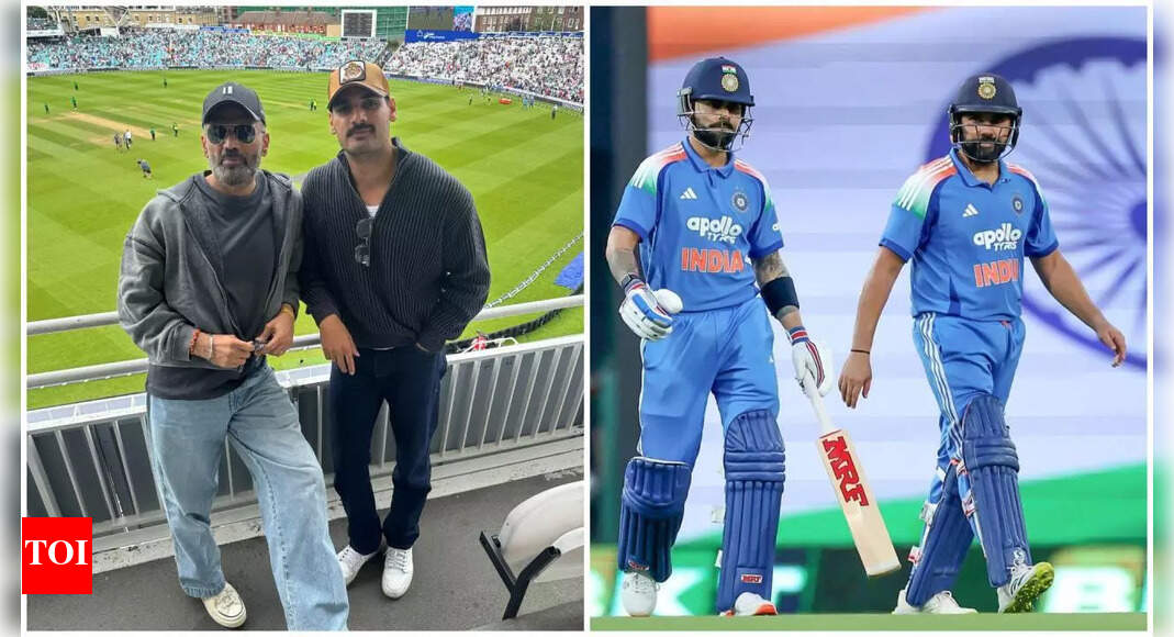 सुनील शेट्टी ने दो विफलताओं के बाद रोहित शर्मा और विराट कोहली पर संदेह करने के लिए आलोचकों की आलोचना की, ‘दिग्गजों को एक बात साबित करने की ज़रूरत नहीं है’ | हिंदी मूवी समाचार सुनील शेट्टी ने दो विफलताओं के बाद रोहित शर्मा और विराट कोहली पर संदेह करने के लिए आलोचकों की आलोचना की, ‘दिग्गजों को एक बात साबित करने की ज़रूरत नहीं है’ | हिंदी मूवी समाचार
