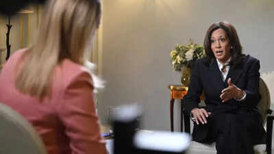 Kamala Harris teased a possible 2028 run for the presidential election. (Photo: BBC) Kamala Harris says 'I am not done' on a question on White House getting a woman president