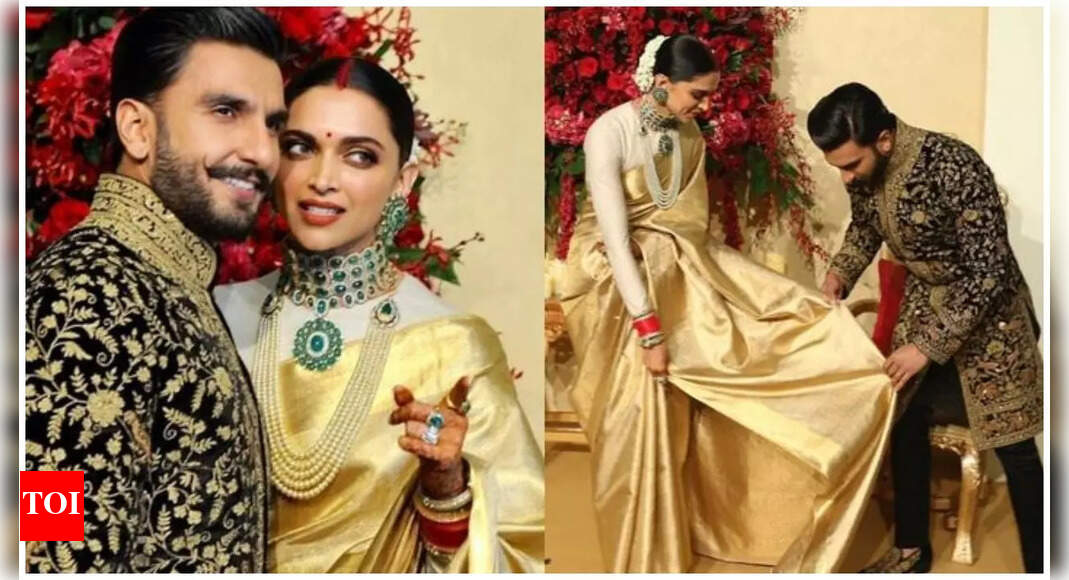 When Ranveer Singh gave an epic reply on being asked for solo pics of him and Deepika Padukone at their Bangalore reception, ‘Abhi miyan-biwi saath hue hain..'