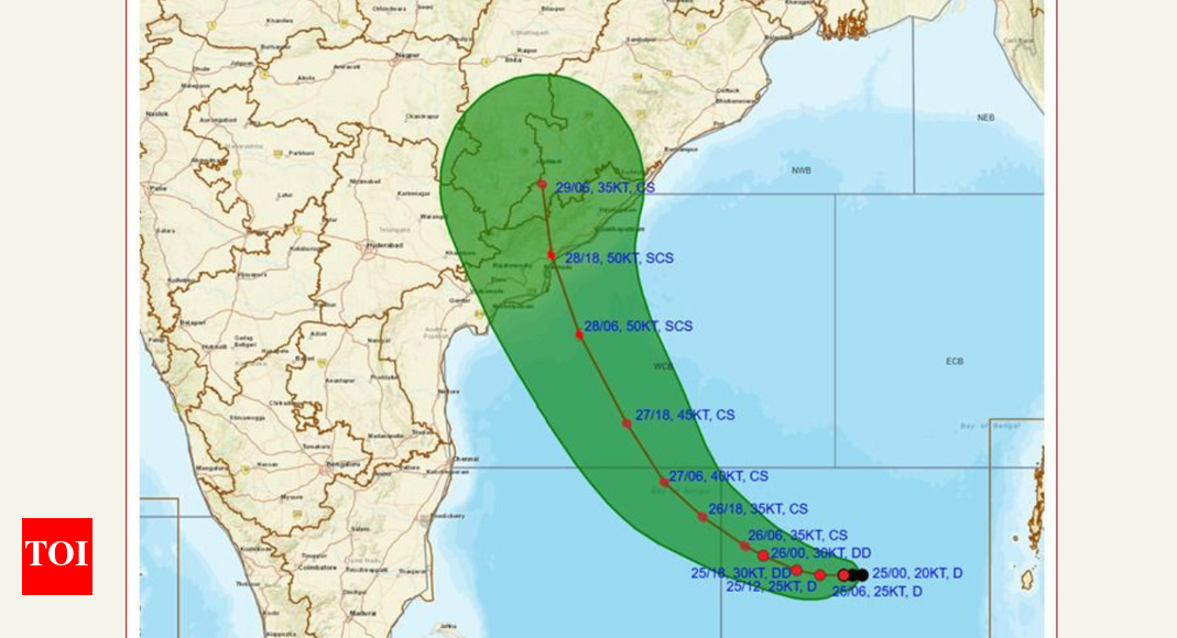 Cyclone Montha heading to Andhra Pradesh coast: IMD issues extremely heavy rain alert for several districts for three days