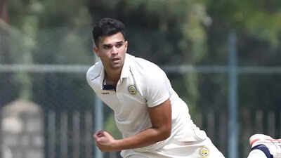 Arjun Tendulkar Ranji Trophy: Arjun Tendulkar strikes early before Karun Nair, Shreyas Gopal rescue Karnataka