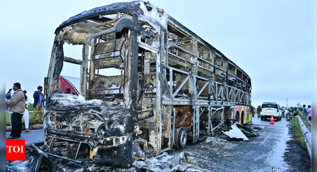 Skidded bike, exploding fuel tank, panicked driver: How events unfolded in Kurnool bus fire