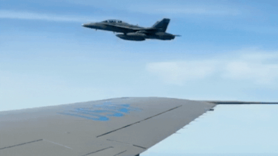 Watch: Trump receives ceremonial Malaysian fighter jet escort upon arrival in Kuala Lumpur