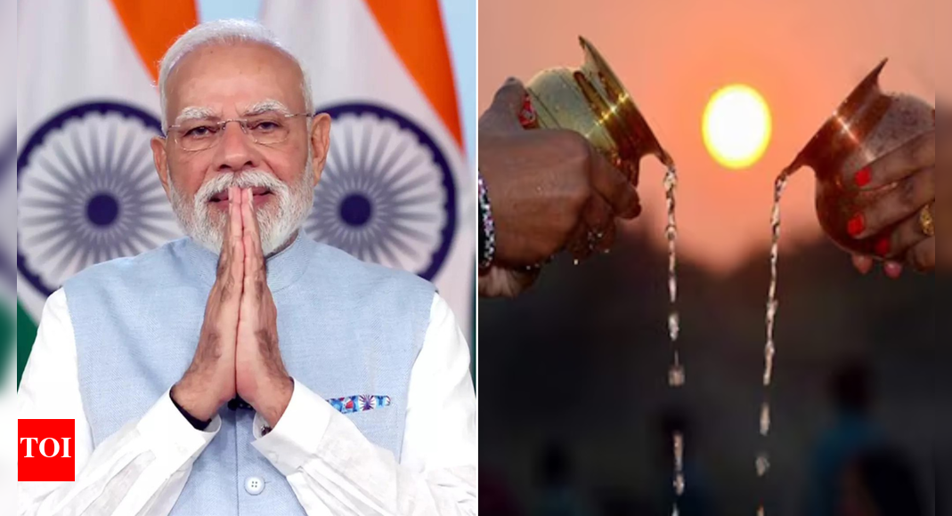 छठ पूजा: पीएम मोदी ने दी खरना पूजा की शुभकामनाएं; दिनेश लाल यादव ‘निरहुआ’ का लोकगीत शेयर किया | भारत समाचार छठ पूजा: पीएम मोदी ने दी खरना पूजा की शुभकामनाएं; दिनेश लाल यादव ‘निरहुआ’ का लोकगीत शेयर किया | भारत समाचार
