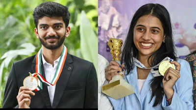 Chess | Double gold for D Gukesh, Divya Deshmukh; GM Nihal Sarin, Abhimanyu Puranik also shine at European Club Cup | Chess News – The Times of India Chess | Double gold for D Gukesh, Divya Deshmukh; GM Nihal Sarin, Abhimanyu Puranik also shine at European Club Cup | Chess News – The Times of India