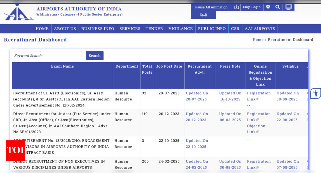 AAI Senior Assistant admit card 2025 released at official website: Direct link to download hall tickets