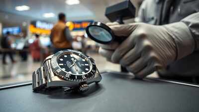 Representative AI image Man’s Rolex seized at Delhi airport; HC provides relief— Check how customs rules apply to declaring high-value items