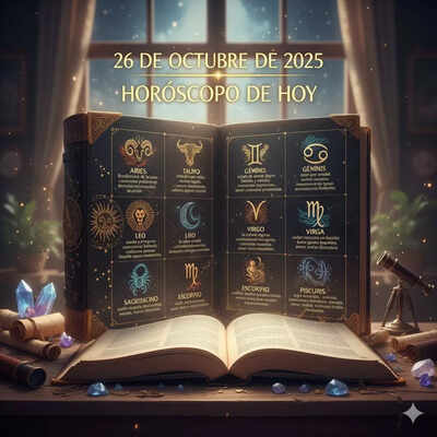 Horóscopo Diario: Predicciones astrológicas para hoy, 26 de octubre de 2025