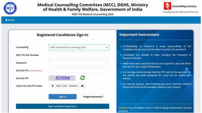 MCC announces NEET PG 2025 round 1 reset registration  MCC opens reset registration, releases NRI admission guidelines; counselling soon