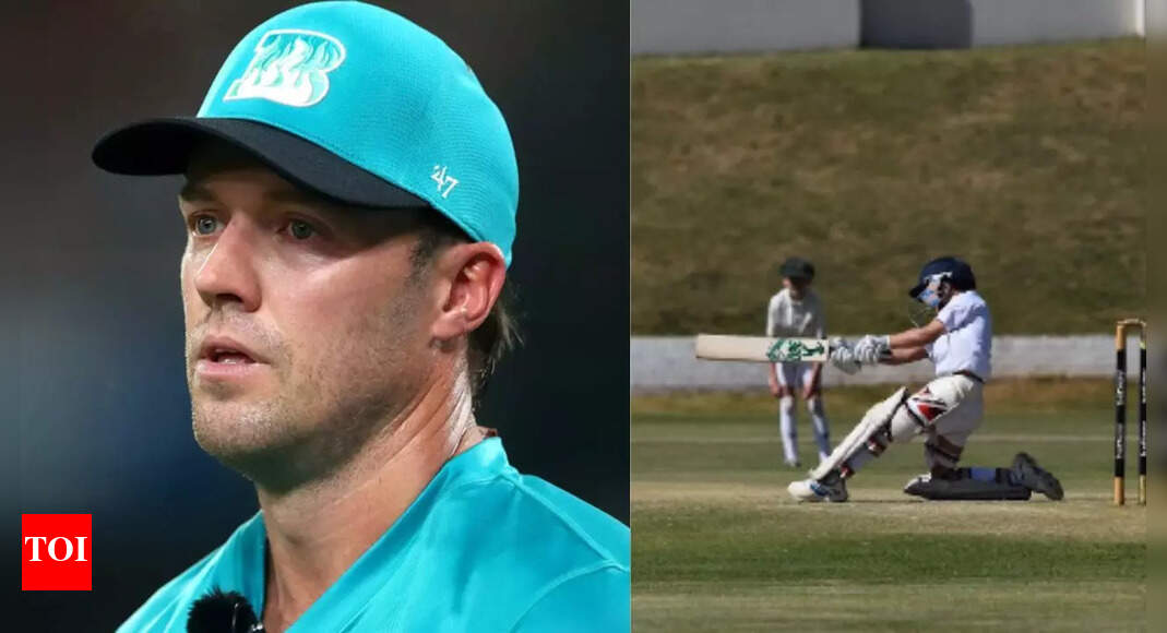 Like father, like son! AB de Villiers' son scores half century; father shares proud post