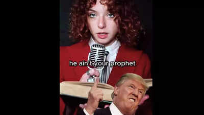 ‘No king, no god’: Young artist Earth to Eve aims at Donald Trump with a razor-sharp anthem