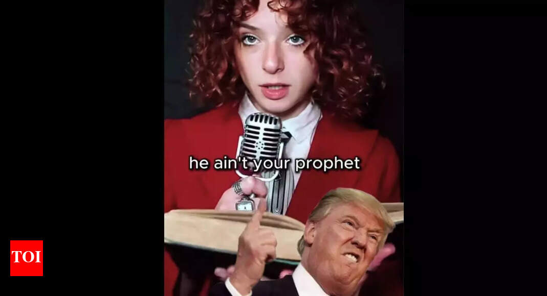 ‘No king, no god’: Young artist Earth to Eve aims at Donald Trump with a razor-sharp anthem