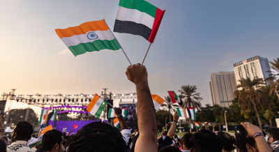 UAE-India friendship was formalised with a Cultural Agreement in January 1975/ Image Courtesy: The National Dubai comes alive as UAE celebrates India, community, and friendship with 70,000+ attendees