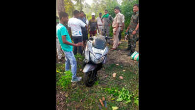 Police recovered a scooty near the site  28-Year-Old Tribal Man Found Murdered in Illegal Coal Mine in Dumka