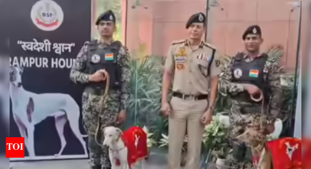 PM Modi praises forces for induction of 'desi' dogs