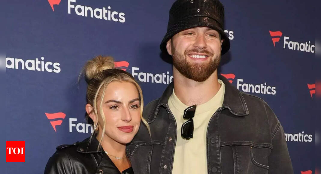 Jake Ferguson’s fiancée Haley Cavinder delights fans with perfect touchdown celebration reenactments for National Tight End Day