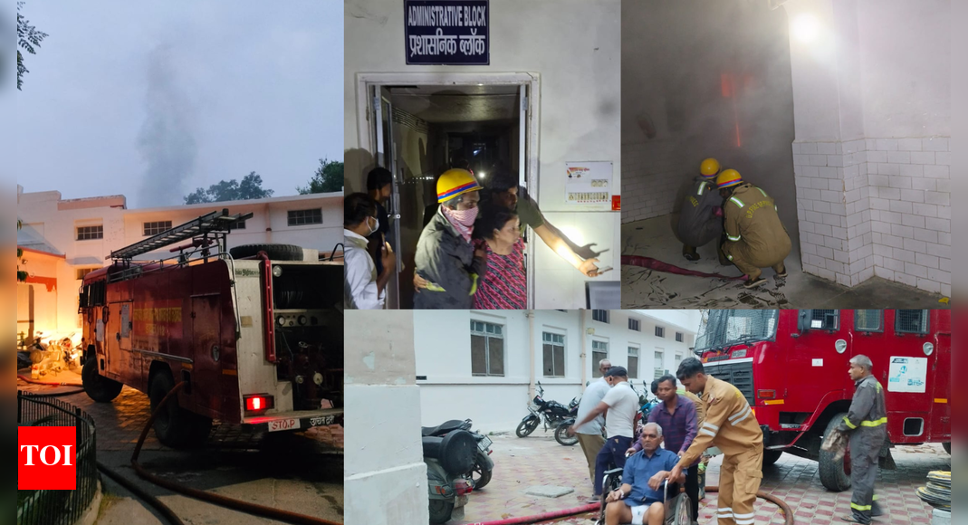 Lucknow: Fire breaks out at Railway hospital in Alambagh; over 22 critical patients rescued