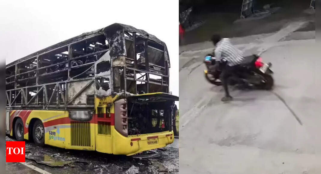Andhra Pradesh bus fire: Bike was dragged for 200m by sleeper coach, says report; fuel spill ignited blaze