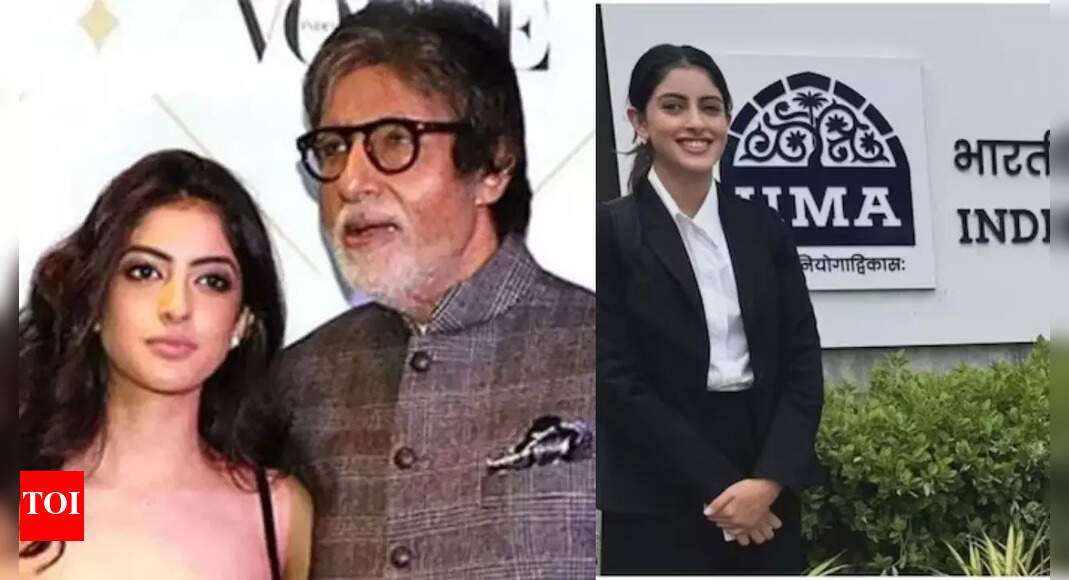 Amitabh Bachchan's granddaughter says it's been tough to persue MBA from IIM Ahmedabad: 'What I've learnt from batch mates...'