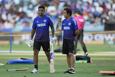 India's captain Suryakumar Yadav with head coach Gautam Gambhir (AP Photo/Altaf Qadri) Suryakumar Yadav’s form a concern? Gautam Gambhir breaks silence: 'We’ve made a decision'