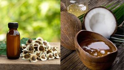 What is the right way to mix moringa oil with coconut oil for ultimate hair growth?