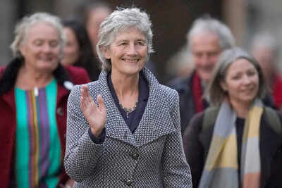 Left-wing independent presidential candidate Catherine Connolly arrives at Dublin Castle for the count in Ireland's presidential election to replace Michael D. Higgins, who has served the maximum two seven-year terms, on Saturday, Oct. 25, 2025. (Niall Carson/PA via AP) Explained: Left-wing Catherine Connolly set to be Ireland’s new president – what are her views?