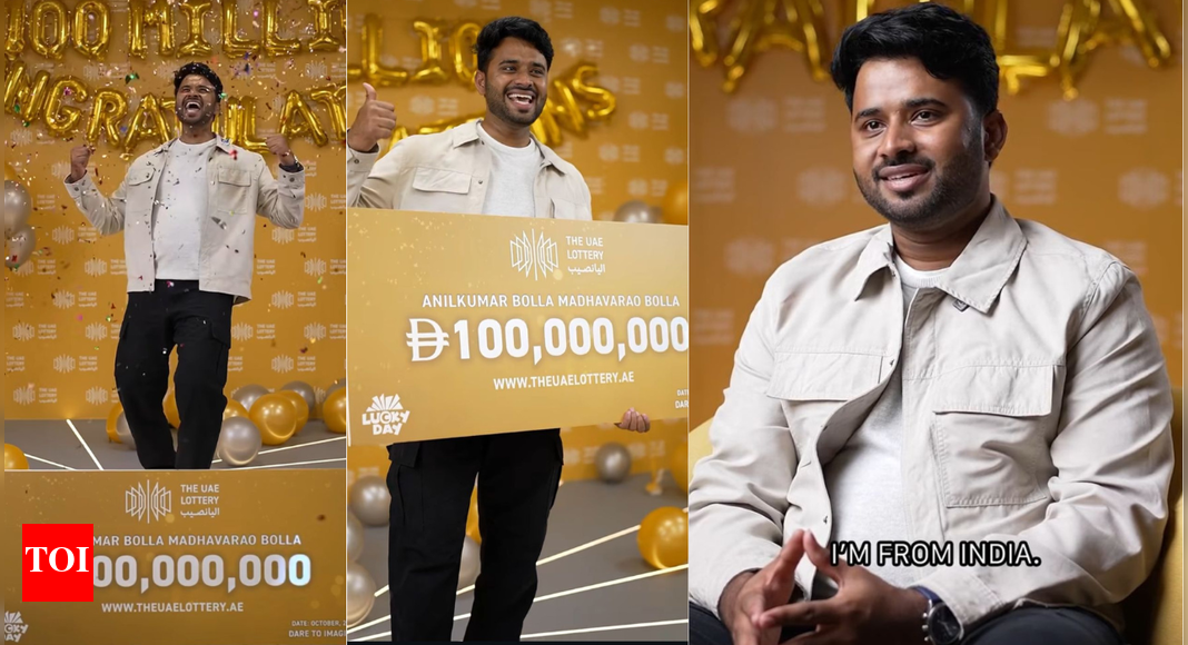 Indian expat wins UAE’s biggest Dh100 million jackpot, plans supercar and 7-star hotel stay Indian expat wins UAE’s biggest Dh100 million jackpot, plans supercar and 7-star hotel stay