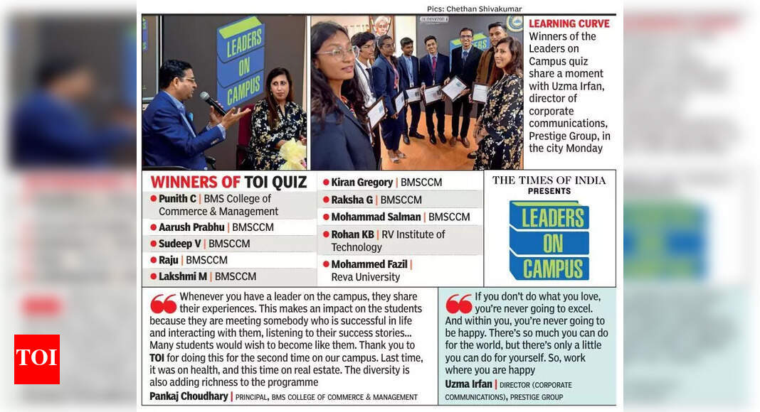 Own your journey and learn on the job, entrepreneur tells Bengaluru students