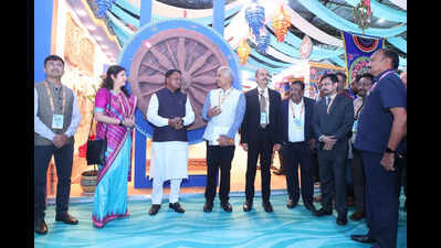 CM Mohan Charan Majhi at the Odisha pavilion  Odisha showcases maritime vision & investment roadmap