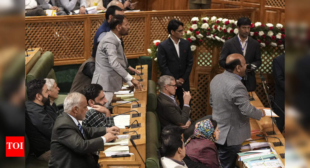 'Vote chori' slogans resonate in J&K House