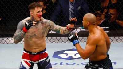 Tom Aspinall and Ciryl Gane (Image via X) Doctor denies anything "dangerous" about Tom Aspinall's eye injury at UFC 321 against Ciryl Gane