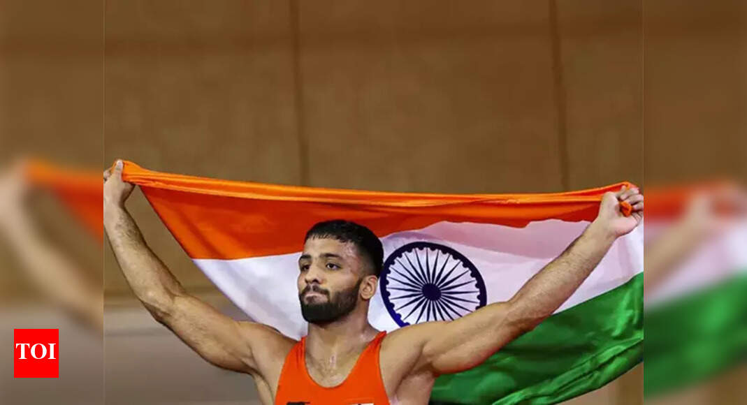 Sujeet claims India’s solitary gold medal at U-23 wrestling Worlds