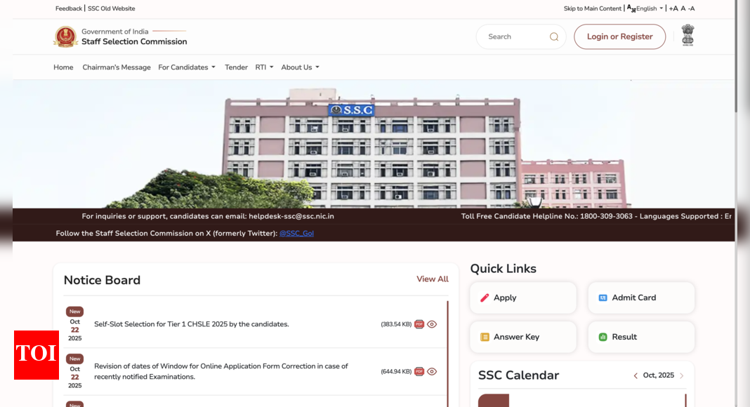 SSC CHSL 2025 self slot selection window closes today at ssc.gov.in: Check direct link and steps to apply here