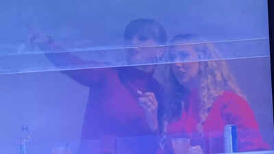 Taylor Swift and Brittany Mahomes matching in red: Duo cheer Kelce’s 83rd touchdown at NFL game