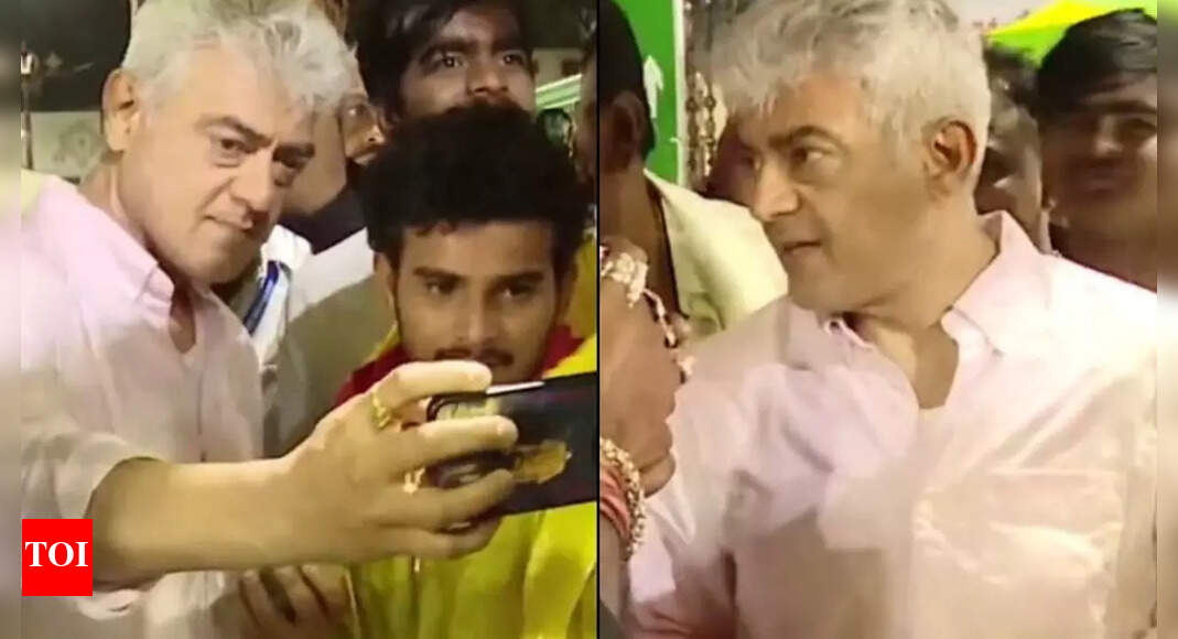 Ajith silences fans in a single reaction at Tirupati temple; the actor’s sharp gesture goes viral
