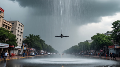 <p>Aircraft departs for Delhi's first cloud-seeding trial</p>  Aircraft takes off from Kanpur for 1st artifical rain; trial to begin over Burari