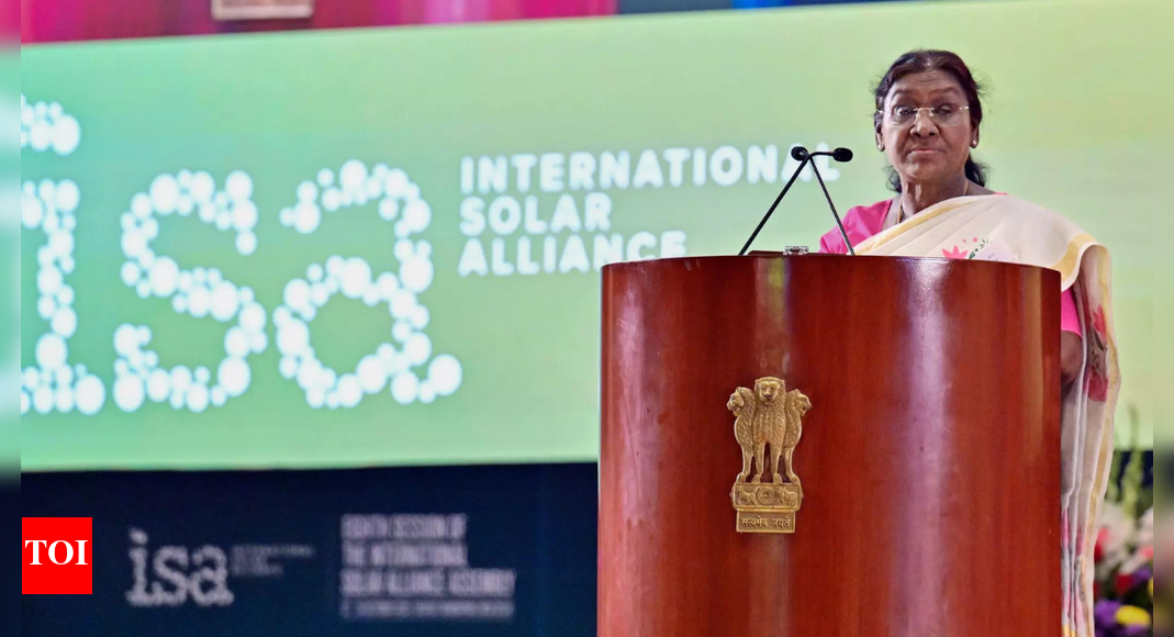 Prez Murmu says India to lead solar innovation by 2050; calls for women-led green growth
