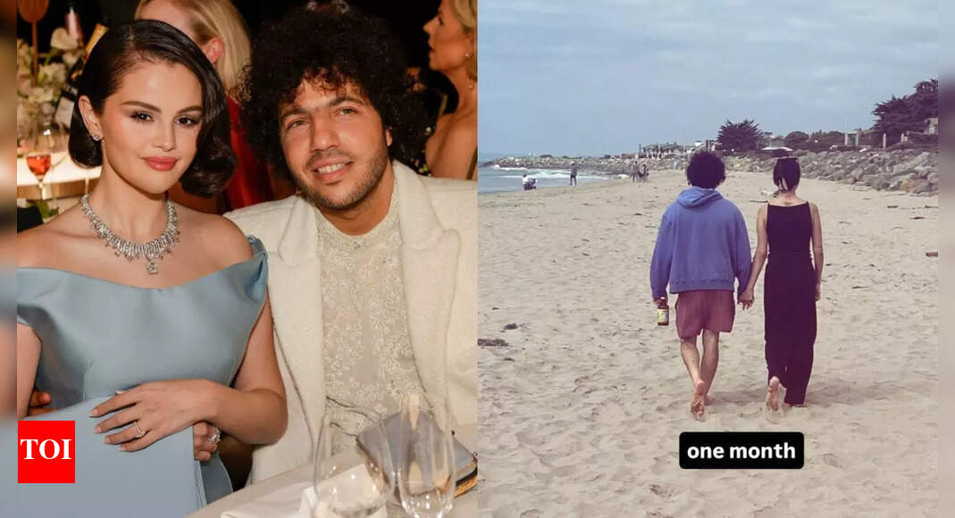 Benny Blanco celebrates one month of married life with Selena Gomez; shares unseen beach photo