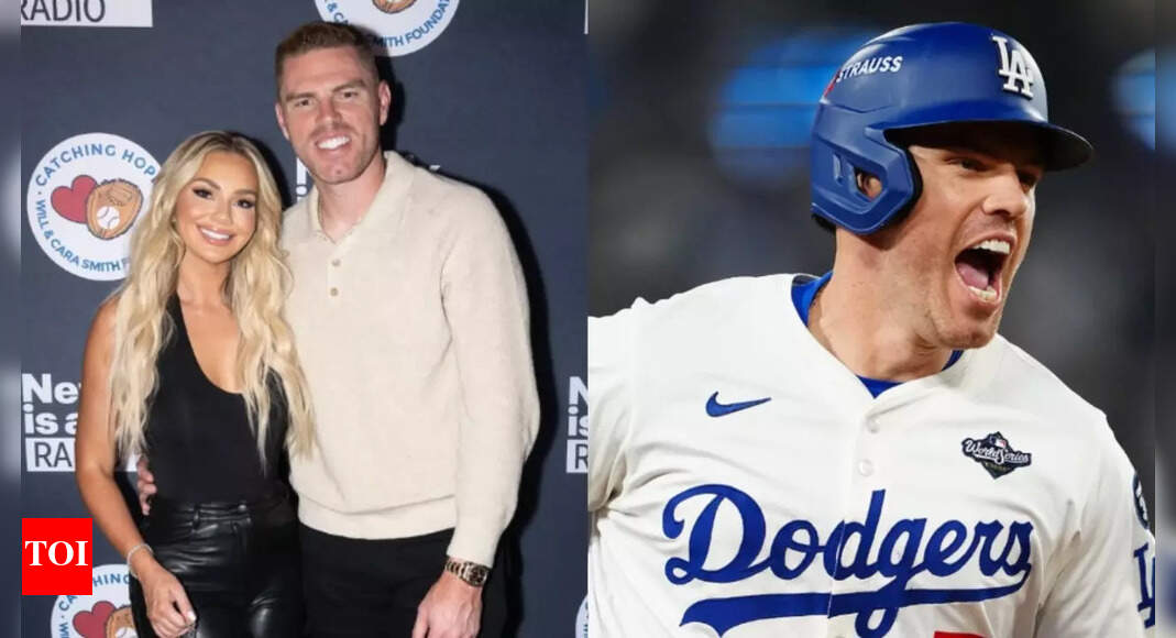 Freddie Freeman’s wife Chelsea reacted with emojis to her husband’s historic walk-off home run
