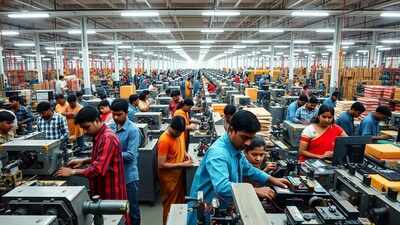 AI image Industrial output: India’s factory growth steady at 4% in September; infra, manufacturing shine amid weaker mining output