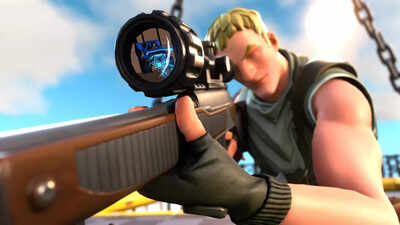 Image via Fortnite  How to headshot a player with snipers beyond 45 meters