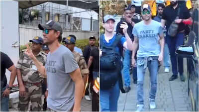 Enrique Iglesias has touched down in Mumbai for his long-awaited concert, marking his return to India after an impressive 13 years. The pop icon, warmly welcomed by eager fans and the media, is set to perform on October 29th and 30th at the MMRDA Grounds, responding to the soaring demand for tickets. Enrique Iglesias India concert: Singer arrives in Mumbai; greets fans with 'Namaste' - WATCH