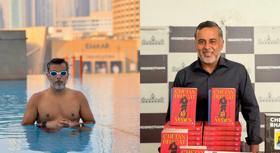 Chetan Bhagat said he moved to Dubai to isolate himself and write his new book 12 Years, away from fame and distractions/ Instagram@Chetanbhagat Why Chetan Bhagat moved to Dubai and how the city became the muse for his new book