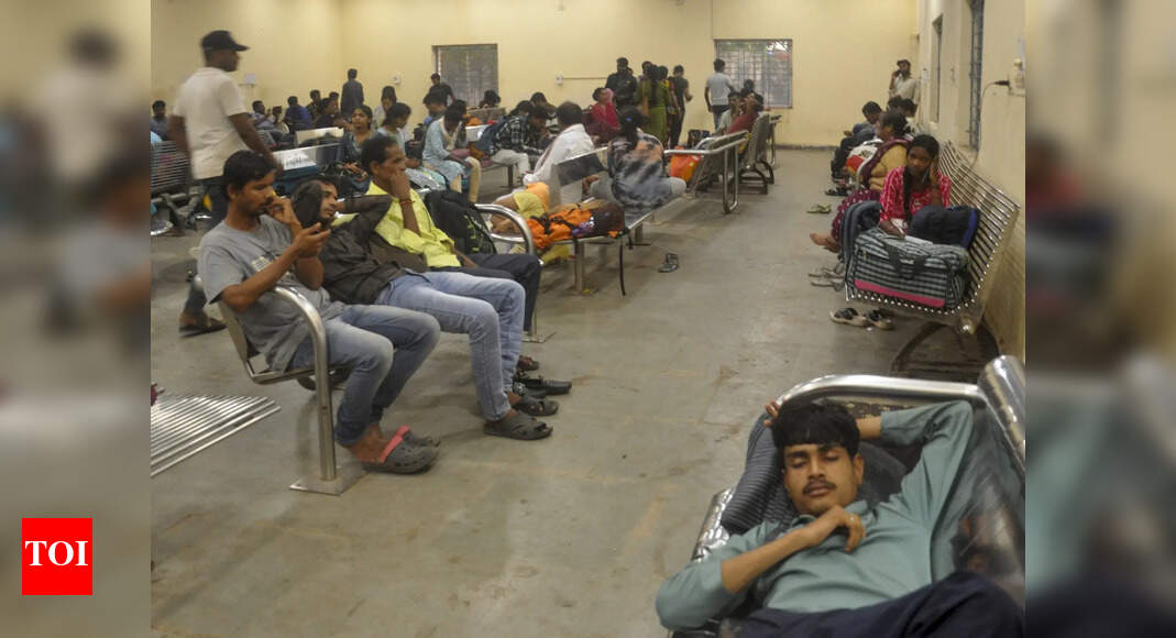 Cyclone Montha causes cancellation of 61 trains in Odisha as passengers left stranded