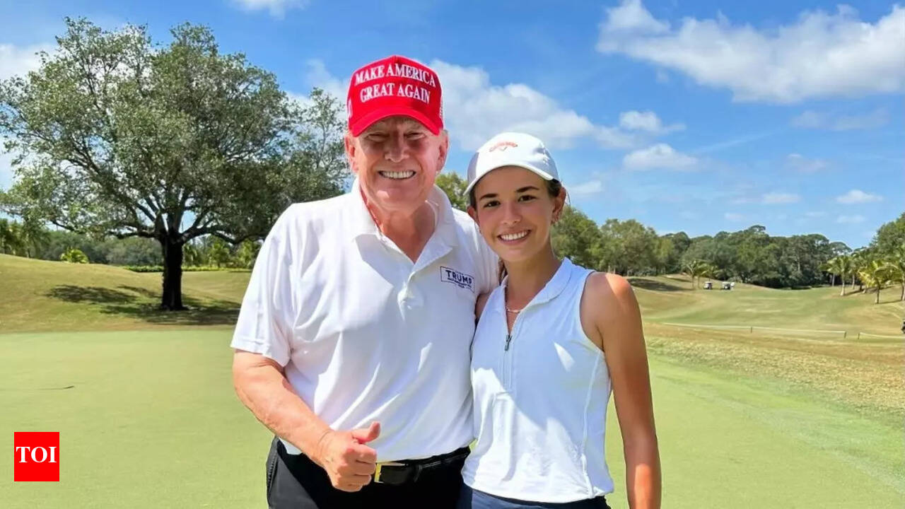 Donald Trump's granddaughter Kai Trump turns heads with bold LPGA Tour  debut at The Annika in Florida | International Sports News - The Times of  India