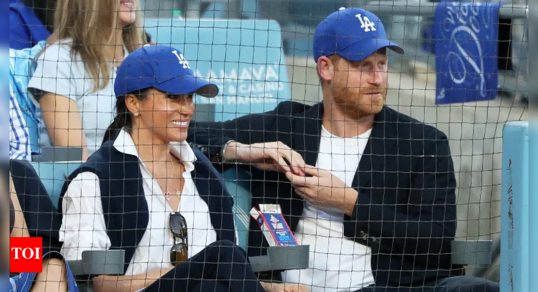 “A royal night in LA” Prince Harry and Meghan Markle’s presence at Los Angeles Dodgers game 4 win hearts